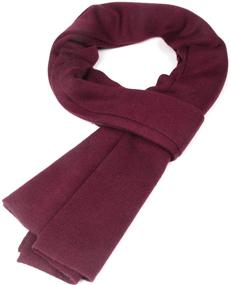 img 1 attached to Cashmere Scarves Men Winter Burgandy