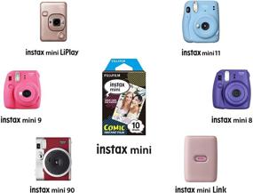 img 1 attached to 📸 Пленка Fujifilm Instax Mini Comic - 10 снимков: раскройте свое творчество с веселыми и необычными мгновенными отпечатками!