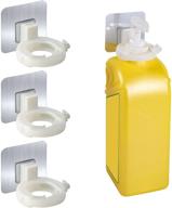 🧼 wzxgy self adhesive shower gel bracket soap holder hook - shampoo bottle hand sanitizer wall hook storage hanger (4 pieces) logo