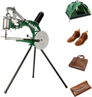 🧵 heavy-duty leather sewing machine by ironwalls - manual hand cobbler shoe stitching repair mending machine with dual cotton nylon line. ideal for bags, tents, clothes, quilts, coats, and trousers. logo