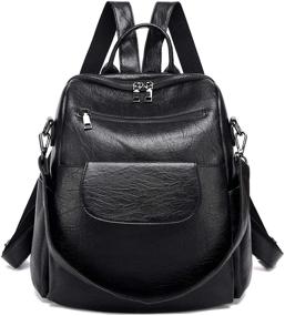 img 4 attached to Duo Gaote Waterproof Rucksacks PU【Increase】 Women's Handbags & Wallets