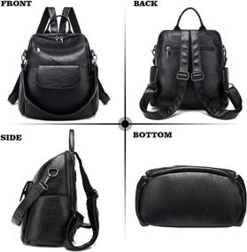 img 3 attached to Duo Gaote Waterproof Rucksacks PU【Increase】 Women's Handbags & Wallets