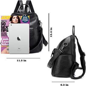 img 1 attached to Duo Gaote Waterproof Rucksacks PU【Increase】 Women's Handbags & Wallets