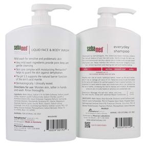 img 1 attached to 🧴 Sebamed Everyday Shampoo and Liquid Face & Body Wash Value Bundle Pack (1 Liter) - Ideal for All Hair Types and Sensitive Scalp