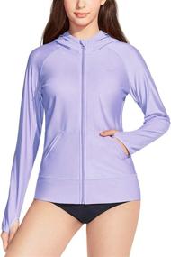 img 3 attached to TM FSZ02 MNT_Small Womens Hoodie Rashguard Swimsuit