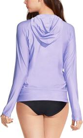 img 2 attached to TM FSZ02 MNT_Small Womens Hoodie Rashguard Swimsuit