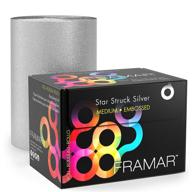 🌟 star struck silver embossed roll aluminum foil for medium hair foils - 320 ft, by framar: ideal for highlighting logo