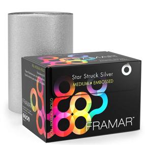 img 4 attached to 🌟 Star Struck Silver Embossed Roll Aluminum Foil for Medium Hair Foils - 320 ft, by Framar: Ideal for Highlighting