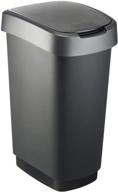 🗑️ rotho 7545008 twist bin - pp, black/anthracite, 40.10 x 29.8 x 60.2 cm logo