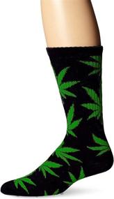 img 3 attached to 🧦 High-Performance Cotton Crew Socks for Men and Women | Athletic Sports Marijuana Weed Leaf Design