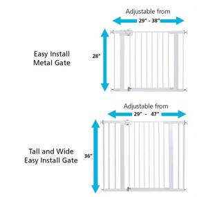 img 3 attached to 🚪 Safety 1st Adjustable Pressure-Mounted Walk-Through Gate: Ultimate Security and Convenience!