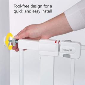 img 2 attached to 🚪 Safety 1st Adjustable Pressure-Mounted Walk-Through Gate: Ultimate Security and Convenience!