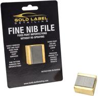 gold label fine nib file tool - enhanced paint imperfection fixer, dust and debris remover, restorer for runs - preserve paint, no need for respray logo