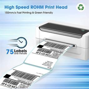 img 1 attached to 📦 High-Speed 4x6 Desktop Shipping Label Barcode Printer for Small Business, Home, and Package Shipping - Easy Setup for Windows Mac, Compatible with Amazon, eBay, and Shopify - Thermal Label Printing at 150mm/s