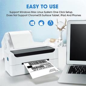 img 2 attached to 📦 High-Speed 4x6 Desktop Shipping Label Barcode Printer for Small Business, Home, and Package Shipping - Easy Setup for Windows Mac, Compatible with Amazon, eBay, and Shopify - Thermal Label Printing at 150mm/s