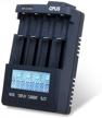 🔋 opus bt - c3100 v2.2 intelligent digital 4 slots lcd battery charger | li-ion nicd nimh batteries compatible | us plug | purplish blue logo