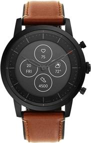 img 4 attached to Fossil Collider Stainless Hybrid Smartwatch
