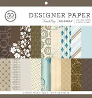 🖌️ colorbok designer paper pad french prep, 12x12: a creative delight! logo