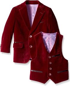 img 1 attached to Discover Stylish Comfort with Isaac Mizrahi Little Piece Velvet Boys' Clothing