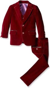 img 3 attached to Discover Stylish Comfort with Isaac Mizrahi Little Piece Velvet Boys' Clothing