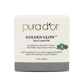 img 3 attached to ⭐️ PURA D'OR Golden Glow Face Cream PM - 24K Gold Anti Aging Cream for Firmer Skin, Wrinkle Reduction, & Brighter Complexion (1.7oz)