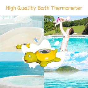 img 3 attached to Doli Yearning Turtle Shape Baby Bath Thermometers – Fun Baby Bath Toys and Gifts, Interactive Squirting and Squeaking Bath Toys for Boys and Girls, Exciting Shower Favor, Spray Water Bath Toy...