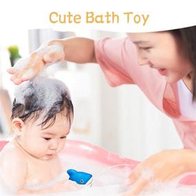 img 1 attached to Doli Yearning Turtle Shape Baby Bath Thermometers – Fun Baby Bath Toys and Gifts, Interactive Squirting and Squeaking Bath Toys for Boys and Girls, Exciting Shower Favor, Spray Water Bath Toy...