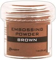 ranger embossing powder 1 ounce brown logo