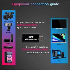 img 2 attached to 📹 Aoslen 1080P 60fps Audio Video Capture Card for Gaming, Streaming, Teaching, Video Conference, Live Broadcasting - HDMI to USB 2.0 Record to DSLR Camcorder, Action Cam, Computer