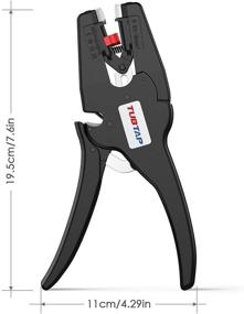 img 1 attached to TUBTAP Wire Stripper: Single-Conductor 7-32 AWG Stranded/Solid Wire, Automatic Strip Length 0.25-0.75 inches. Versatile for Various Wire Types.