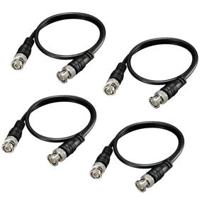 img 4 attached to 🔌 BeElion 4-Pack BNC M/M Cable (1.6ft/20&#34;) - BNC Male to BNC Male Coaxial Extension Cable for CCTV Video Systems