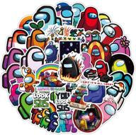 50 pcs of among us anime graffiti stickers - waterproof, trendy & durable for water bottles, laptop, phone, car & more! logo