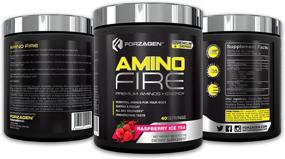 img 1 attached to 🍇 Forzagen Amino Energy + BCAA Аминокислоты с Amino Fire - Повышение энергии, концентрации, выносливости и реакции с 40 вкусными порциями малинового ледяного чая.