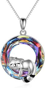 img 4 attached to 🐼 ONEFINITY Red Panda Gifts Necklace: Adorable Sterling Silver Pendant for Women and Girls