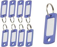 lucky line flexible colored plastic key tag - vibrant & reliable 3/4 logo