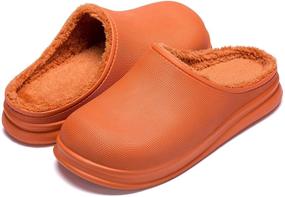 img 4 attached to 👞 Cosy and Stylish Unisex Lined Clogs: Women's and Men's Slippers & Shoes