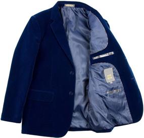 img 2 attached to 👔 Emerald Velvet Blazer for Boys' Clothing: Spring Notion Suits & Sport Coats