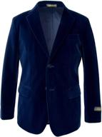 👔 emerald velvet blazer for boys' clothing: spring notion suits & sport coats logo