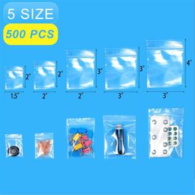 img 3 attached to Ziplock Plastic Assorted Sizes1 5X2 Resealable