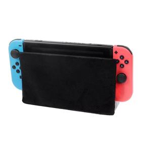 img 1 attached to 🎮 Nintendo Switch Dust Cover with Soft Velvet Lining - Anti-Scratch Sleeve Pad for Charging Dock (Black)