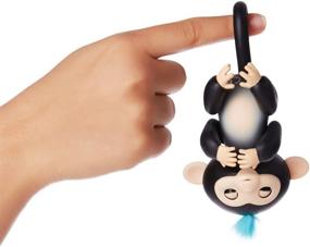 img 1 attached to 🙈 WowWee Black Interactive Fingerlings Monkey