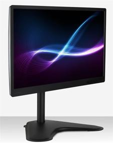 img 4 attached to 🖥️ Mount-It! Free Standing Single Monitor Stand | VESA Compatible | Adjustable Height, Tilt, and Swivel | For 21.5-32 Inch Computer Screens