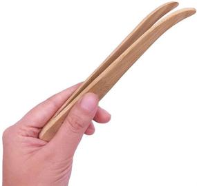 img 1 attached to 🐍 Bamboo Tweezers for Feeding and Grasping Reptiles, 6.5"/11" Long - CatYou