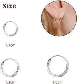 img 3 attached to Papasigx Huggie Earrings: Sparkling Cubic Zirconia Hoops for Women & Men