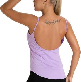 img 4 attached to Icyzone Backless Workout Running Athletic