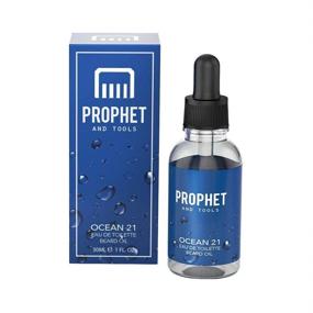 img 3 attached to Fresh and Cool Ocean 21 Scented EDT Aftershave Beard Oil for Men - Soothing Skin, Softening Hairs, Boosting Shine, Enhancing Thicker & Fuller Beard Growth - Vegan and Nuts-Free - by Prophet and Tools