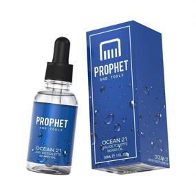 img 2 attached to Fresh and Cool Ocean 21 Scented EDT Aftershave Beard Oil for Men - Soothing Skin, Softening Hairs, Boosting Shine, Enhancing Thicker & Fuller Beard Growth - Vegan and Nuts-Free - by Prophet and Tools