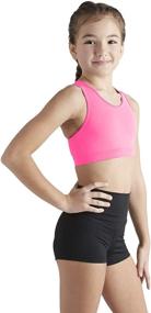 img 1 attached to 🩲 Liakada Girls Stylish & Supportive Basic Sports Bra: Dance, Gym, Yoga, Cheer!