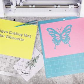 img 1 attached to 🔵 High Performance Cutting Mat Set for Silhouette Cameo (3 Pack) - 12 x 12 inch, Blue