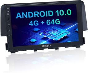 img 4 attached to Dasaita 9-Inch Car Stereo Touch Screen for Honda Civic LX EX 2015-2019 with Bluetooth, GPS Navigation, Apple CarPlay, Android Auto, 3G/4G Network Support